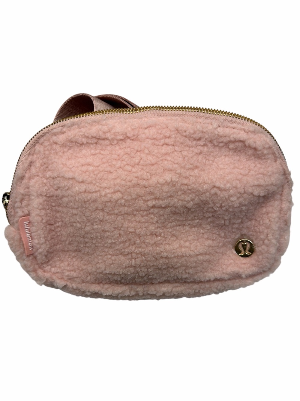 NWT Lululemon Everywhere Belt Bag Fleece 1L Pink Mist Gold